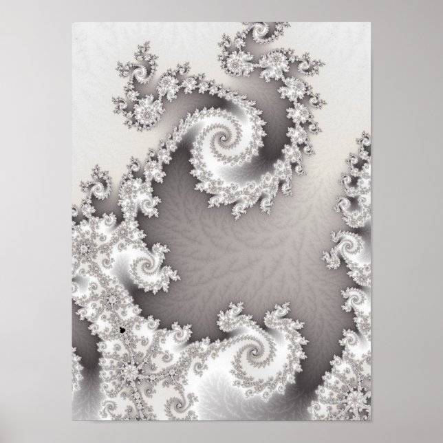 Silver Double Spiral Poster (Front)