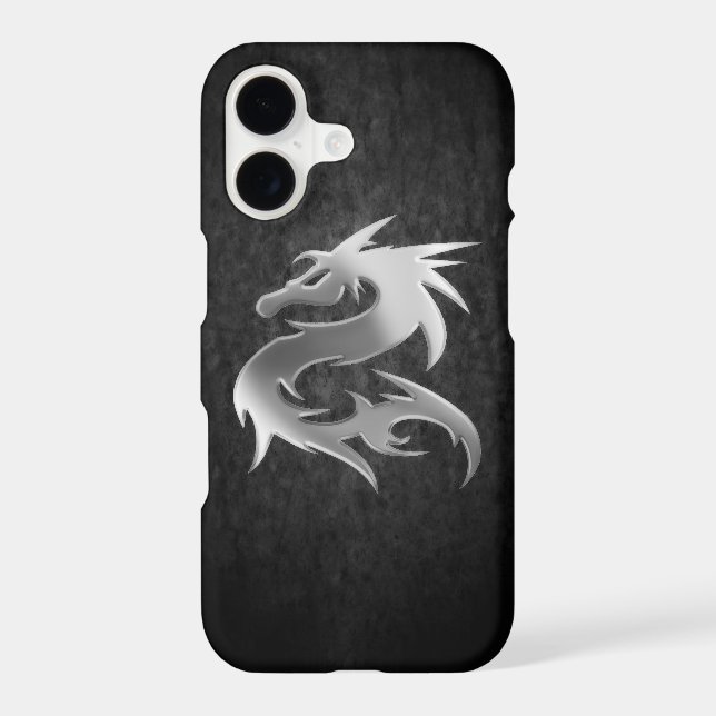 Silver Dragon Iphone Case (Back)