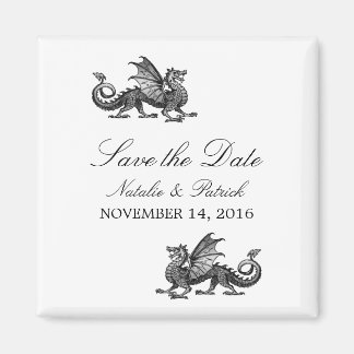 Silver Dragon Save the Date Magnet