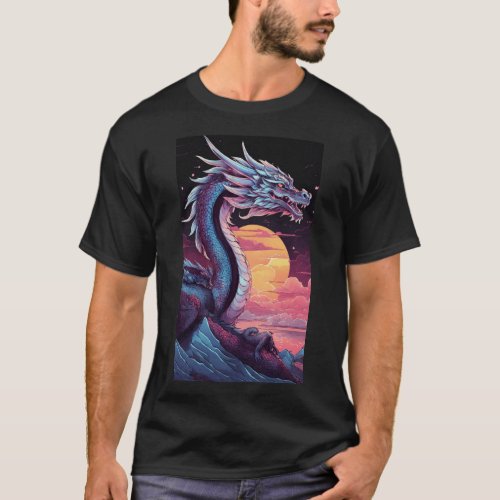 Silver dragon  T_Shirt