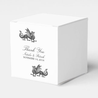 Silver Dragon Wedding Favor Boxes
