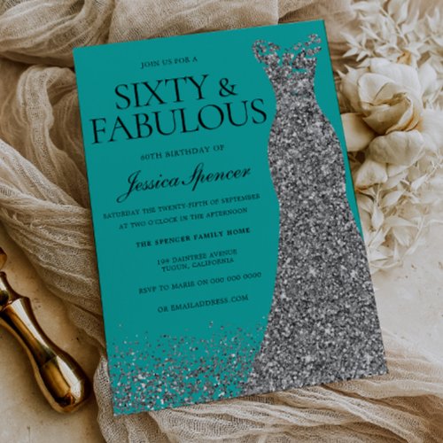 Silver Dress Elegance 60 & Fabulous! 60th Birthday