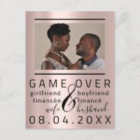 Silver DripsFunny Save The Date Couple Photo
