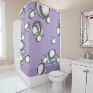SILVER DROPS SHOWER CURTAIN! CURTAIN
