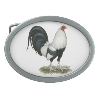 Silver Duckwing Gamecock Belt Buckle