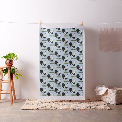 Silver Duckwing Gamecock Fabric