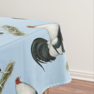 Silver Duckwing Gamecock Tablecloth