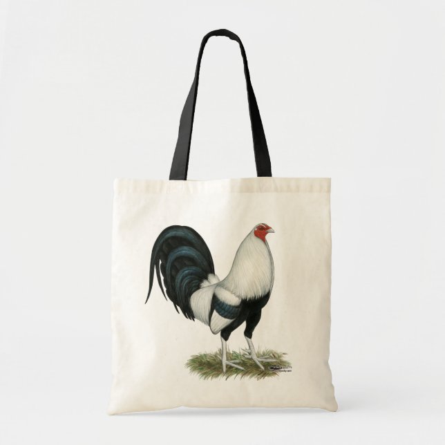Silver Duckwing Gamecock Tote Bag (Front)