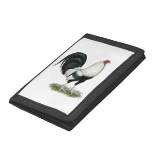 Silver Duckwing Gamecock Tri-fold Wallet