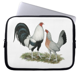 Silver Duckwing Gamefowl Laptop Sleeve