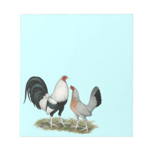 Silver Duckwing Gamefowl Notepad