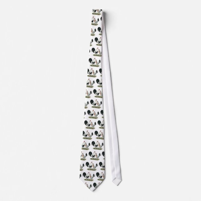 Silver Duckwing Gamefowl Tie (Front)