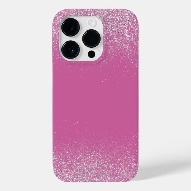 Silver Dust and Pink Phone Case (Back)