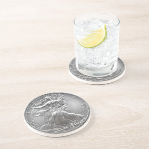 Silver Eagle Design Coaster