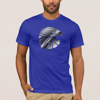 Silver Eagle Emblem T-shirt by GroceryGirlCooks at Zazzle
