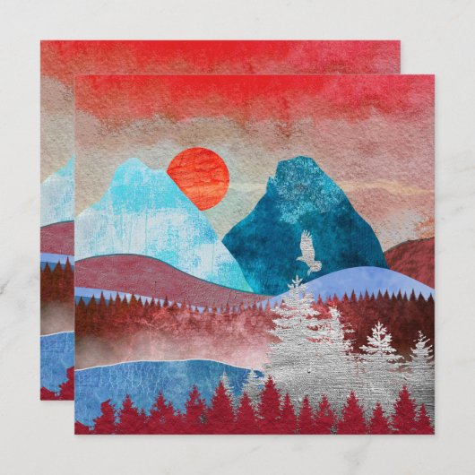 Silver Eagle Landscape (Front/Back)