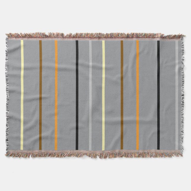 Silver Earh Colors  Throw Blanket  (Front)