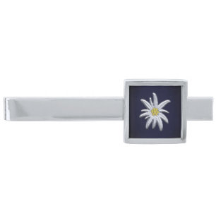 Silver Edelweiss Finish Tie Bar