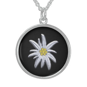 Silver Edelweiss Sterling Silver Necklace