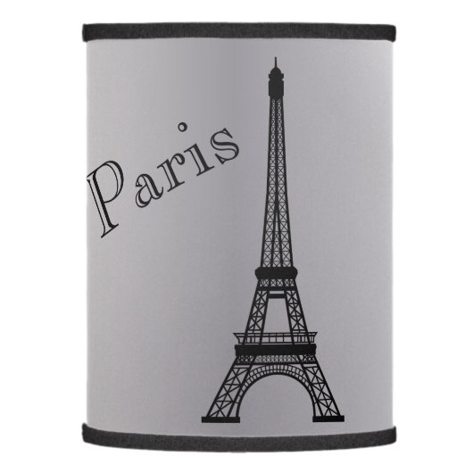 Silver Eiffel  Tower Lamp Shade (Left)