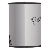 Silver Eiffel  Tower Lamp Shade (Back)