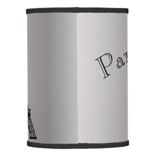 Silver Eiffel Tower Lamp Shade (Back)