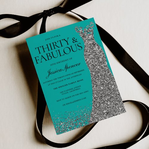 Silver Elegance 30 & Fabulous! 30th Birthday