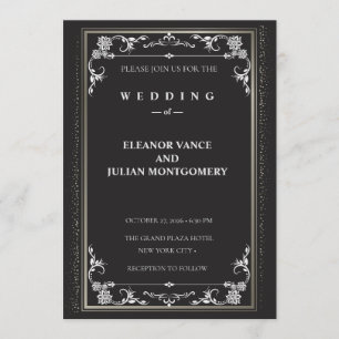 Silver Elegance Collection Wedding Invitation