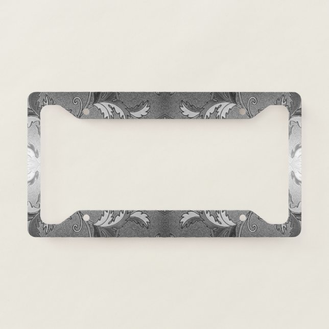 Silver Elegance License Plate Frame (Front)