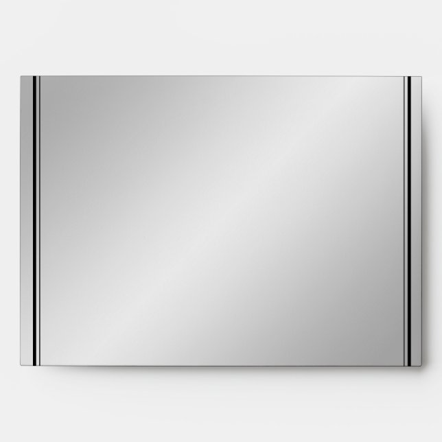 Silver Elegance Wedding Envelope (Front)