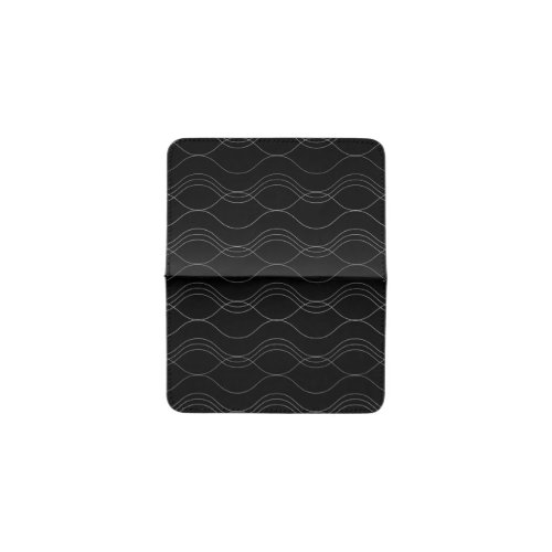Silver elegant cool modern simple wavy pattern card holder