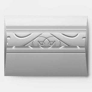 Silver Elegant Glamour Wedding Invitation Envelope