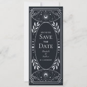 Silver Elegant Mystical Tarot Card Save the Date | Zazzle