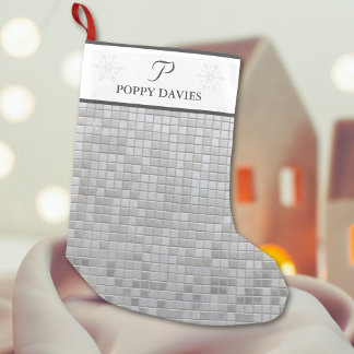 Silver Elegant Personalized Stocking