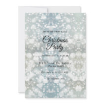 Silver Elegant Simple Modern Christmas Party   Inv Invitation