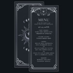 Silver Elegant Tarot Card Gothic Wedding<br><div class="desc">Elegant and modern wedding design inspired by a tarot card. Design is not real foil. You can customize this further by clicking on the "PERSONALIZE" button. Matching Items in our shop for a complete party theme. For further questions please contact us at ThePaperieGarden@gmail.com</div>