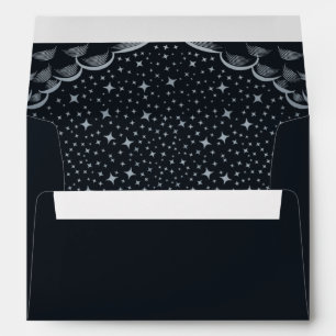 Silver Elegant Tarot Card Wedding Envelope