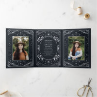 Silver Elegant Tarot Photo Graduation Party