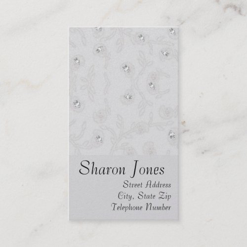 Silver Embossed Business Cards