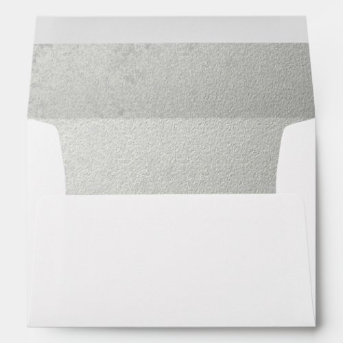 Silver Embossed_effect Lined Envelope