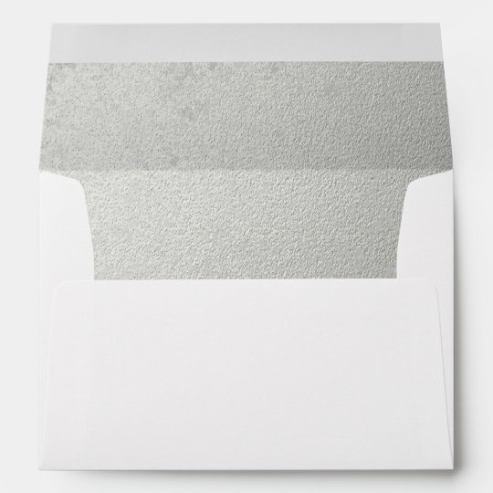Silver Embossedeffect Lined Envelope