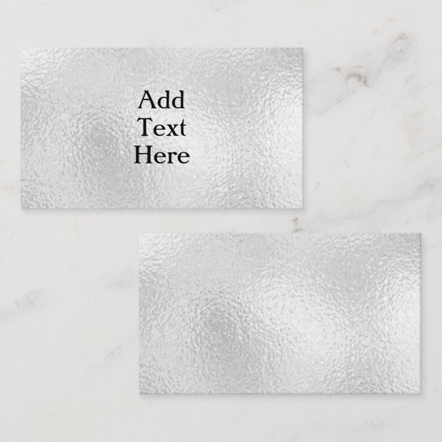 Silver Enclosure Card (Front/Back)