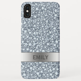 Silver Encrusted Diamonds Glitter iPhone XS Max Case