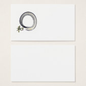 Silver Enso with Kanji character for Harmony (Front & Back)