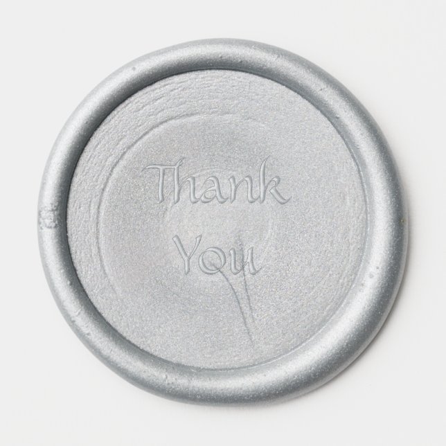 Silver Envelope Wax Seal Wax Seal Sticker (Front)