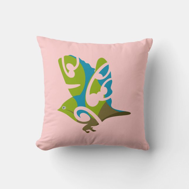 Silver eye throw pillow (Front)