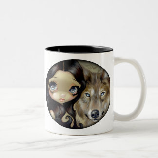 "Silver Eyed Wolf" Mug