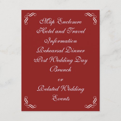 Silver Fairy Tale Enclosure Card red