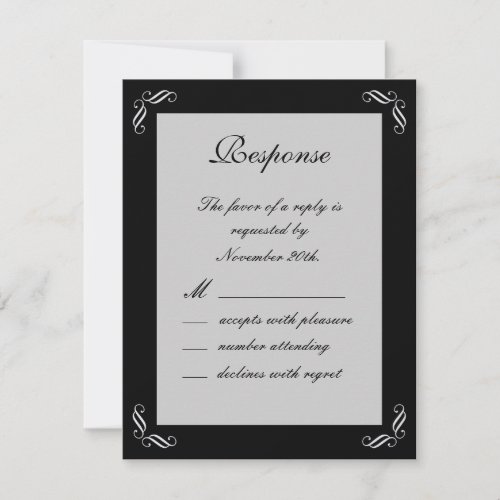 Silver Fairy Tale RSVP