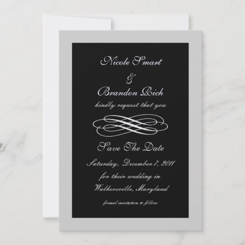 Silver Fairy Tale Save The Date